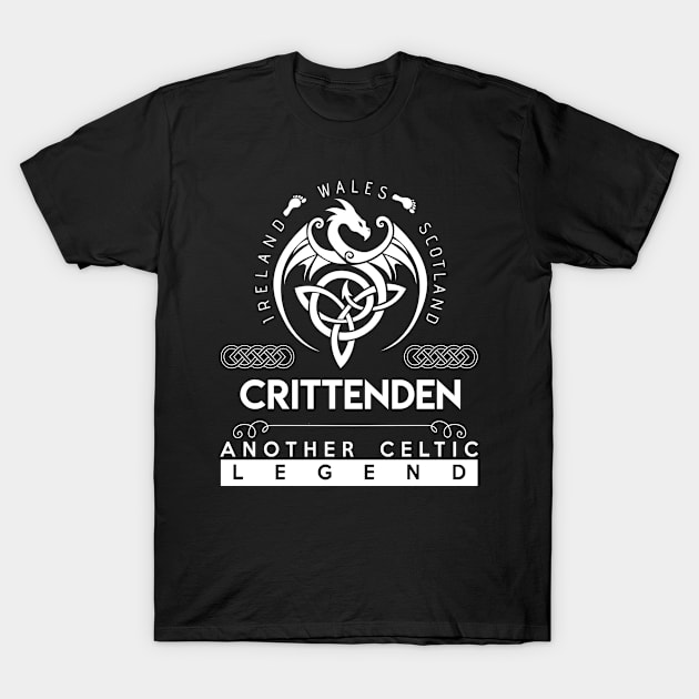 Crittenden Name T Shirt - Another Celtic Legend Crittenden Dragon Gift Item T-Shirt by harpermargy8920